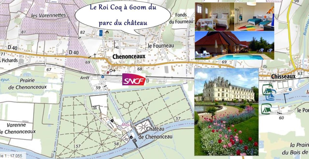 Bed and Breakfast Le Roi Coq Chenonceaux Exteriér fotografie